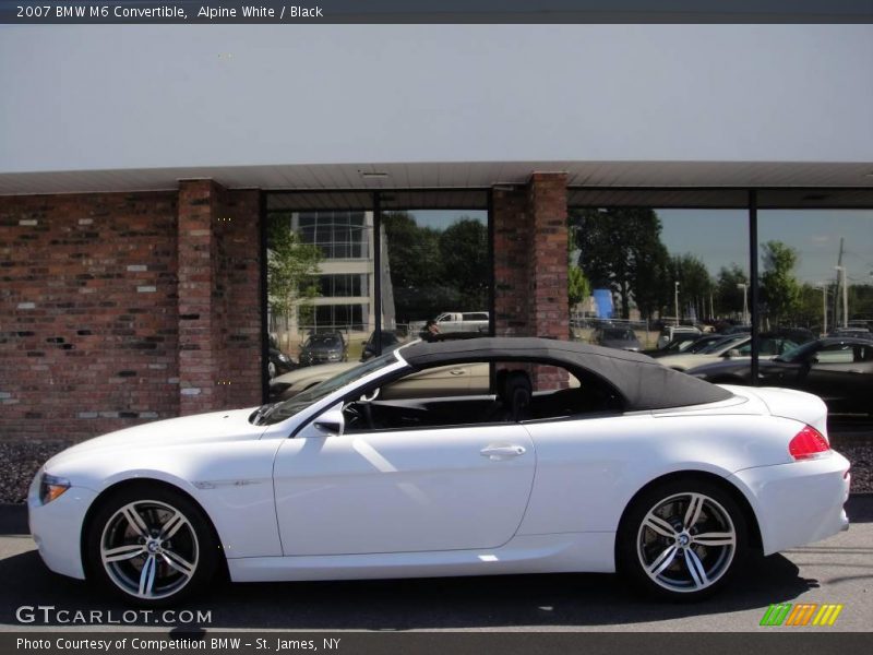 Alpine White / Black 2007 BMW M6 Convertible