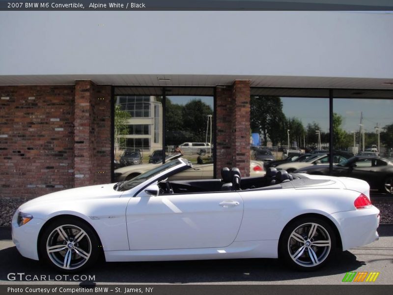 Alpine White / Black 2007 BMW M6 Convertible