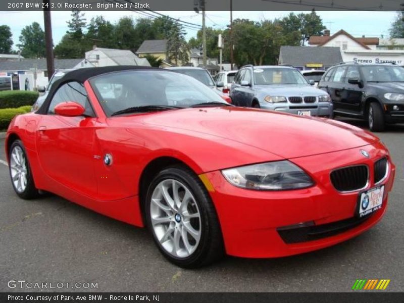 Bright Red / Black 2007 BMW Z4 3.0i Roadster