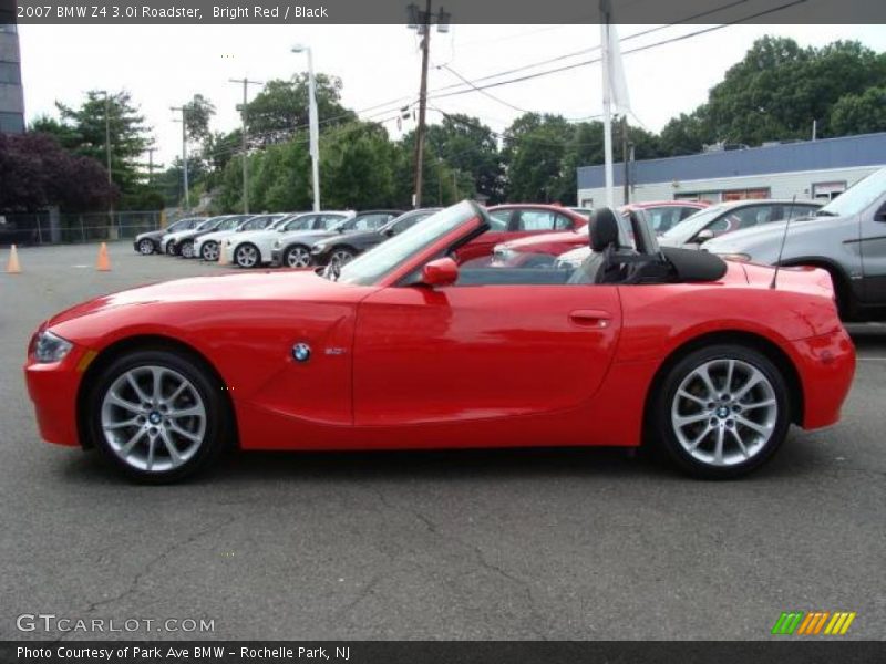Bright Red / Black 2007 BMW Z4 3.0i Roadster