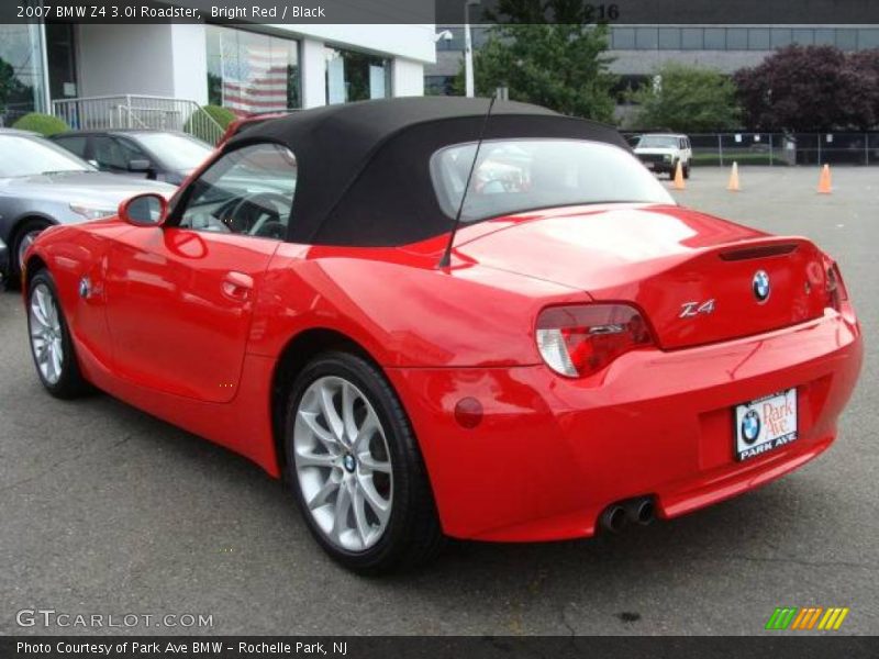 Bright Red / Black 2007 BMW Z4 3.0i Roadster