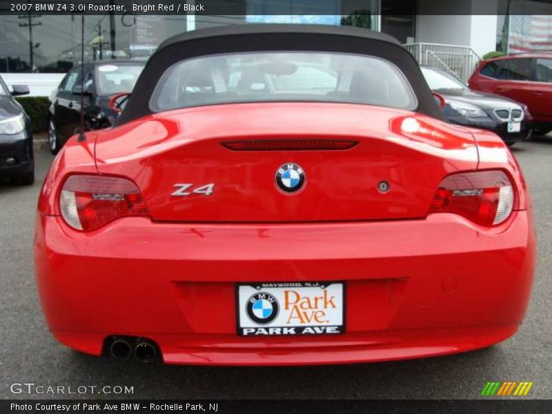 Bright Red / Black 2007 BMW Z4 3.0i Roadster