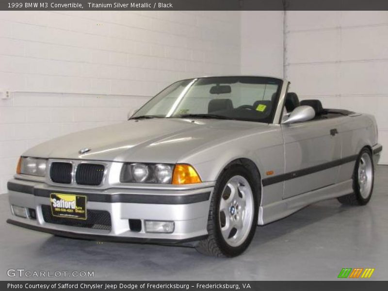 Titanium Silver Metallic / Black 1999 BMW M3 Convertible