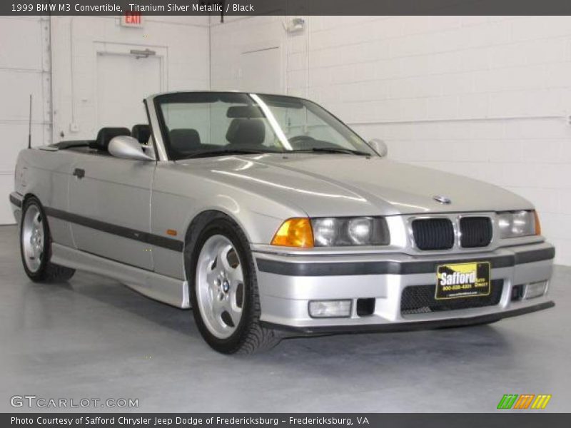 Titanium Silver Metallic / Black 1999 BMW M3 Convertible