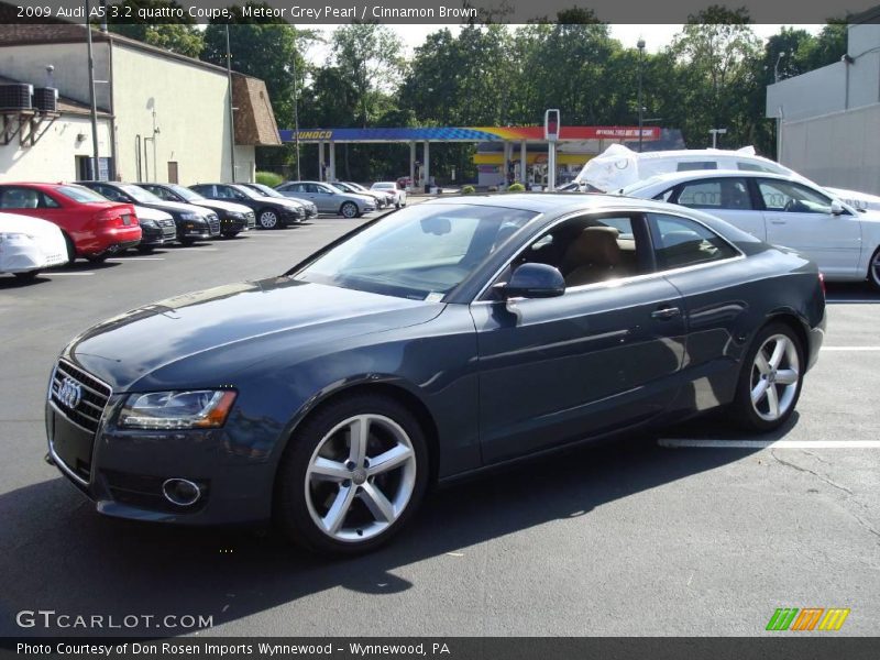 Meteor Grey Pearl / Cinnamon Brown 2009 Audi A5 3.2 quattro Coupe