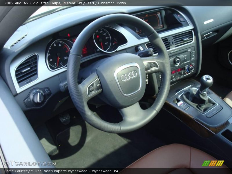Meteor Grey Pearl / Cinnamon Brown 2009 Audi A5 3.2 quattro Coupe