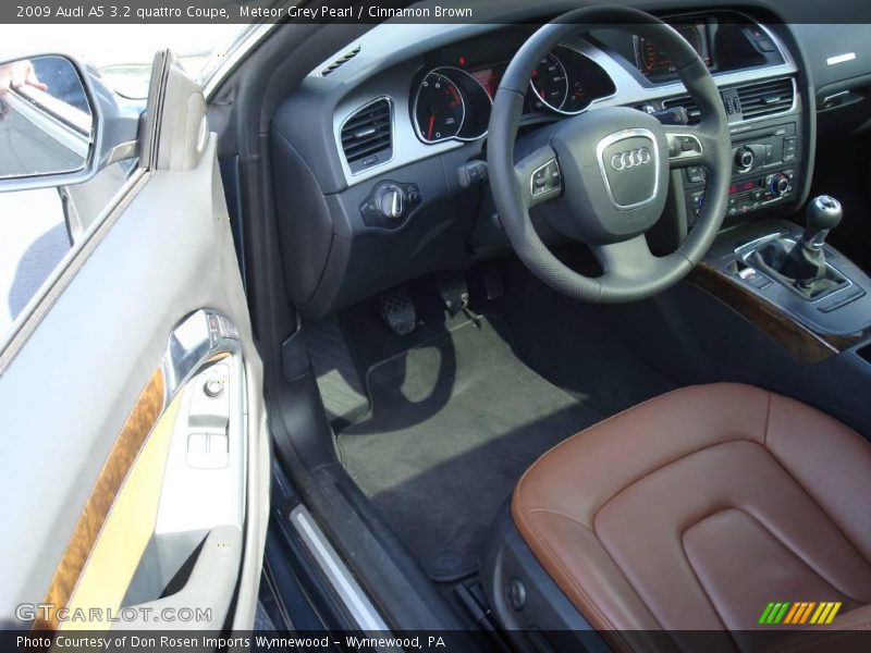 Meteor Grey Pearl / Cinnamon Brown 2009 Audi A5 3.2 quattro Coupe