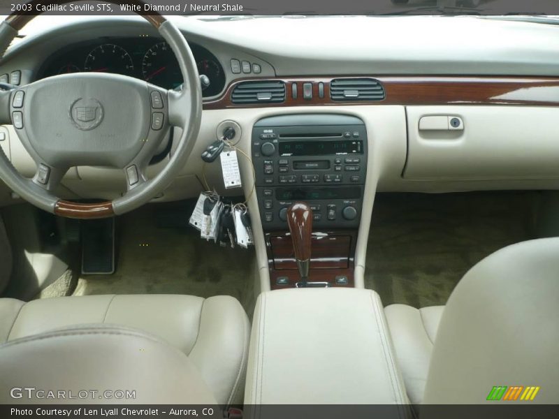 White Diamond / Neutral Shale 2003 Cadillac Seville STS