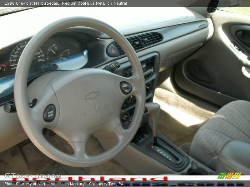 Medium Opal Blue Metallic / Neutral 1998 Chevrolet Malibu Sedan