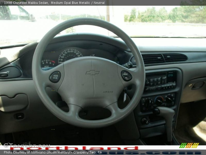 Medium Opal Blue Metallic / Neutral 1998 Chevrolet Malibu Sedan