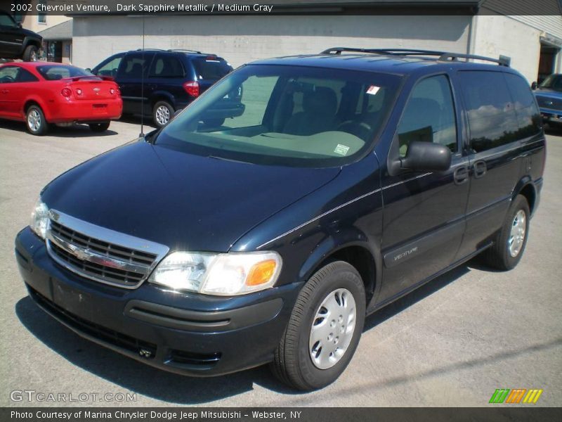 Dark Sapphire Metallic / Medium Gray 2002 Chevrolet Venture