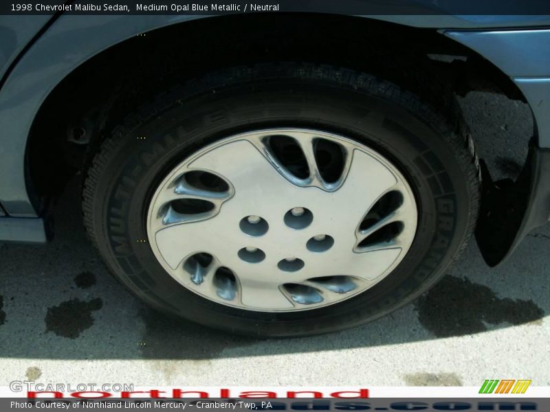 Medium Opal Blue Metallic / Neutral 1998 Chevrolet Malibu Sedan