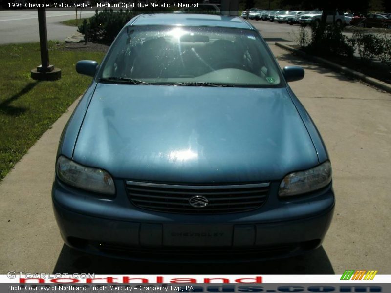 Medium Opal Blue Metallic / Neutral 1998 Chevrolet Malibu Sedan