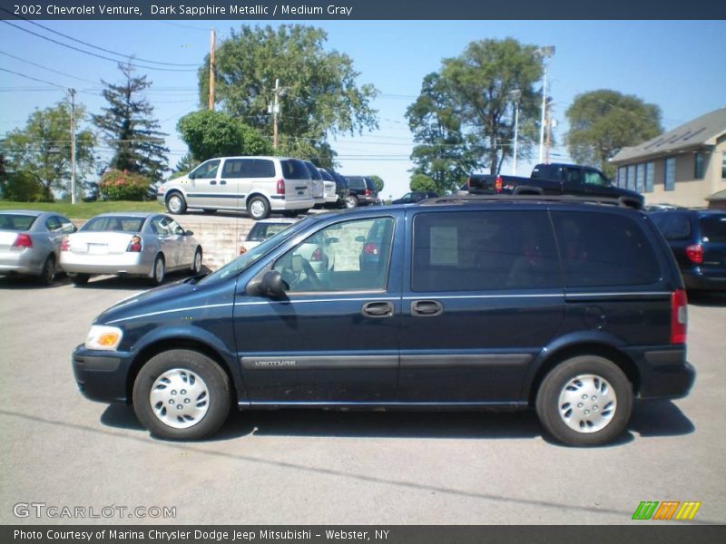 Dark Sapphire Metallic / Medium Gray 2002 Chevrolet Venture