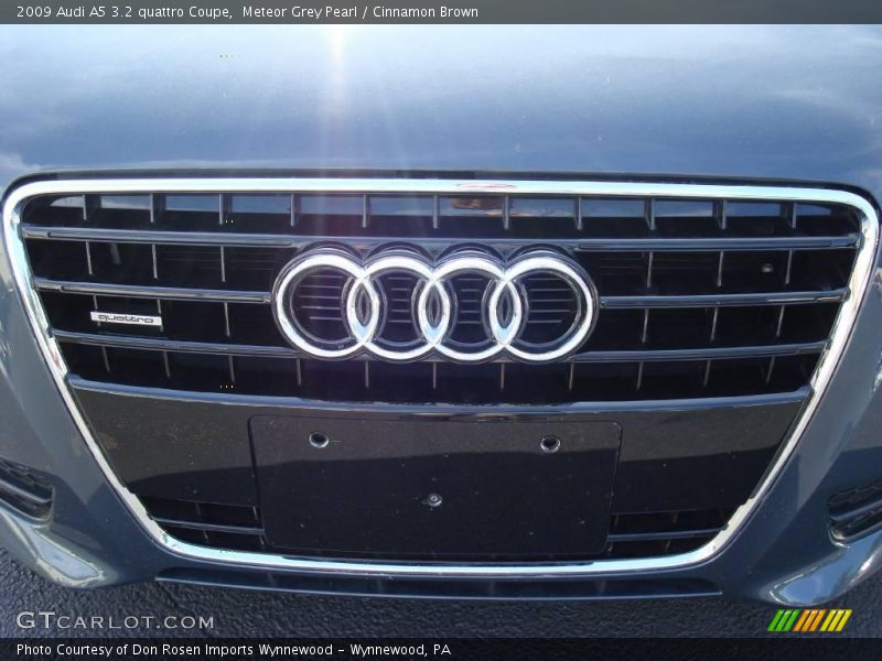 Meteor Grey Pearl / Cinnamon Brown 2009 Audi A5 3.2 quattro Coupe