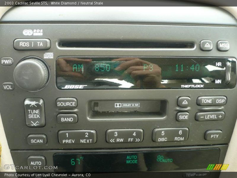 White Diamond / Neutral Shale 2003 Cadillac Seville STS