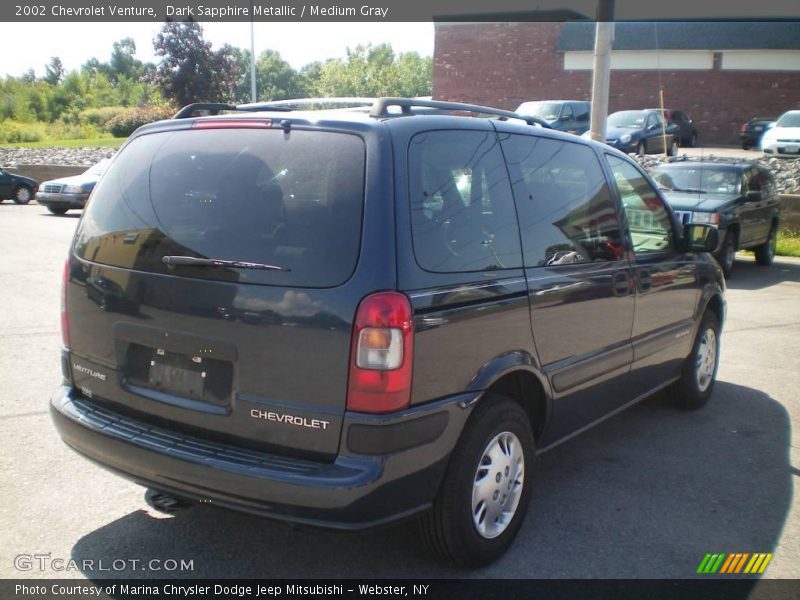 Dark Sapphire Metallic / Medium Gray 2002 Chevrolet Venture