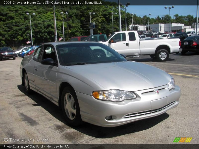 Galaxy Silver Metallic / Ebony Black 2003 Chevrolet Monte Carlo SS