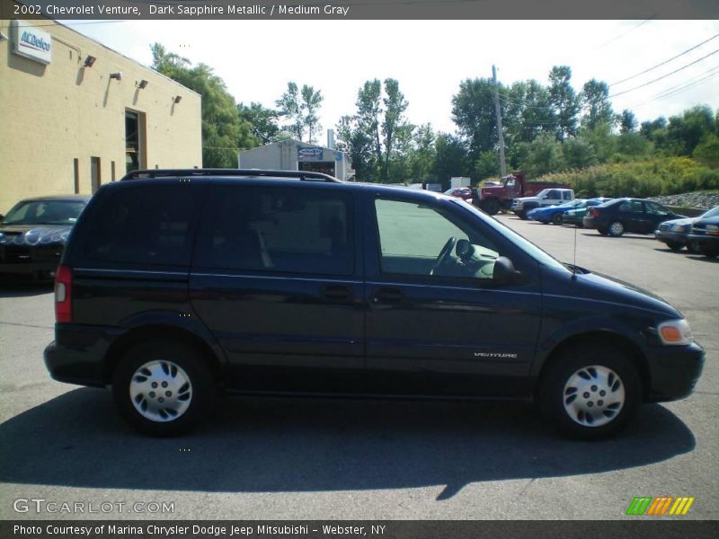 Dark Sapphire Metallic / Medium Gray 2002 Chevrolet Venture