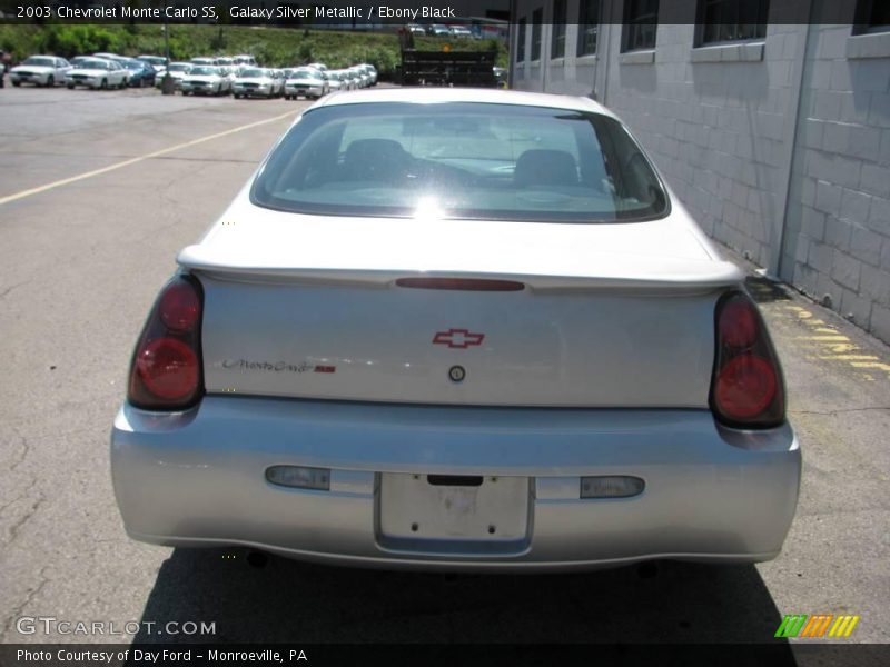 Galaxy Silver Metallic / Ebony Black 2003 Chevrolet Monte Carlo SS
