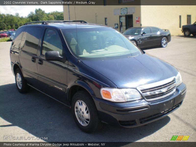 Dark Sapphire Metallic / Medium Gray 2002 Chevrolet Venture