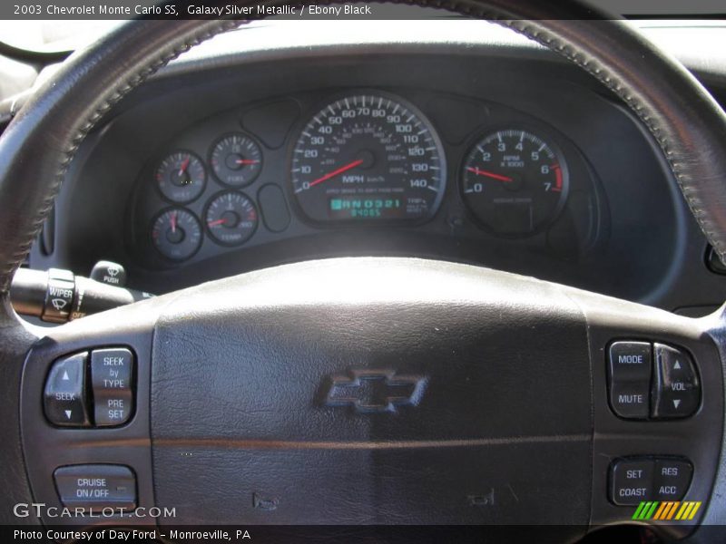 Galaxy Silver Metallic / Ebony Black 2003 Chevrolet Monte Carlo SS