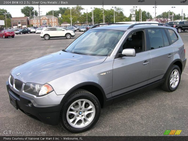 Silver Grey Metallic / Black 2004 BMW X3 2.5i