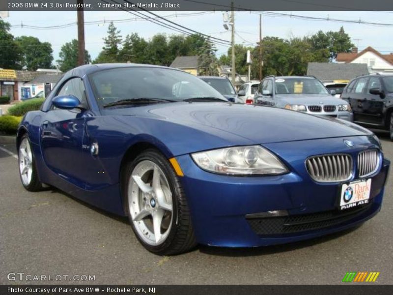 Montego Blue Metallic / Black 2006 BMW Z4 3.0si Roadster