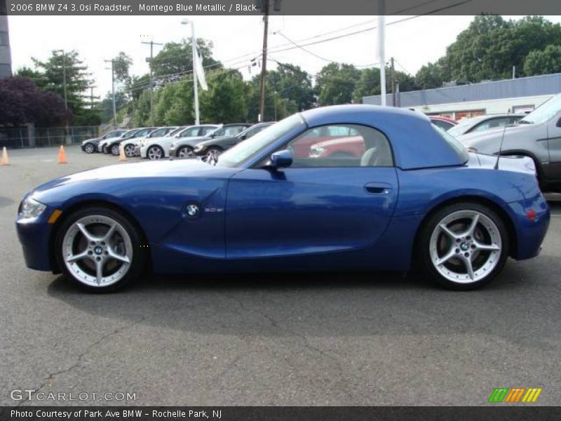 Montego Blue Metallic / Black 2006 BMW Z4 3.0si Roadster