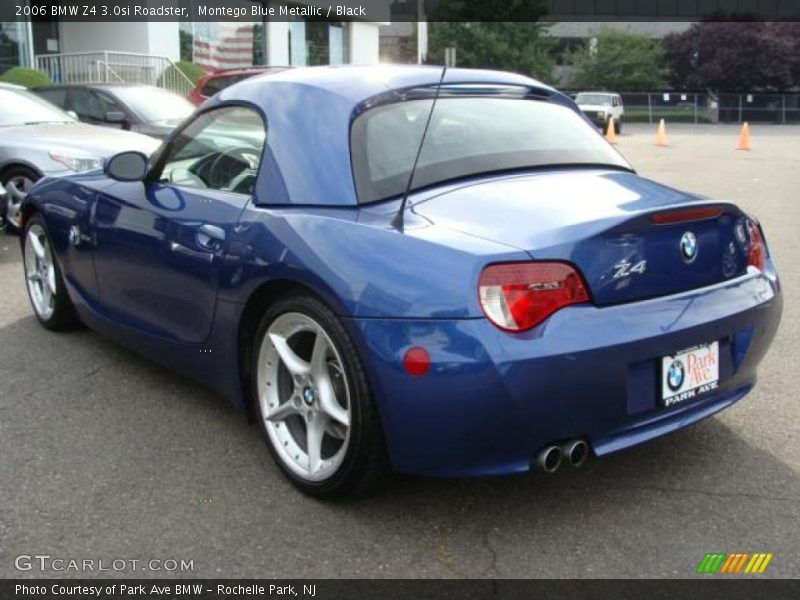 Montego Blue Metallic / Black 2006 BMW Z4 3.0si Roadster