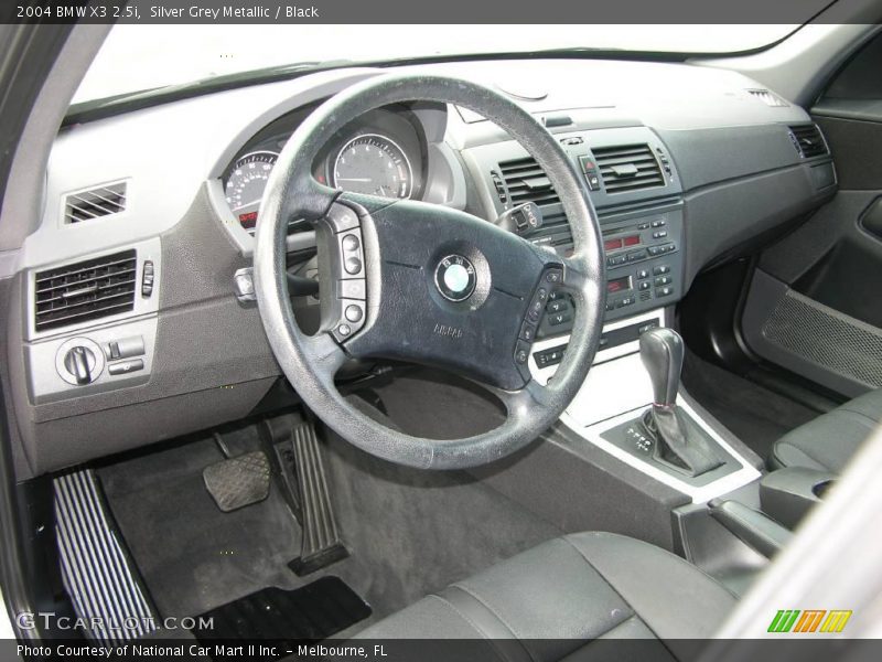 Silver Grey Metallic / Black 2004 BMW X3 2.5i