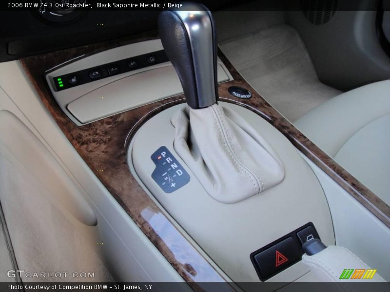 Black Sapphire Metallic / Beige 2006 BMW Z4 3.0si Roadster