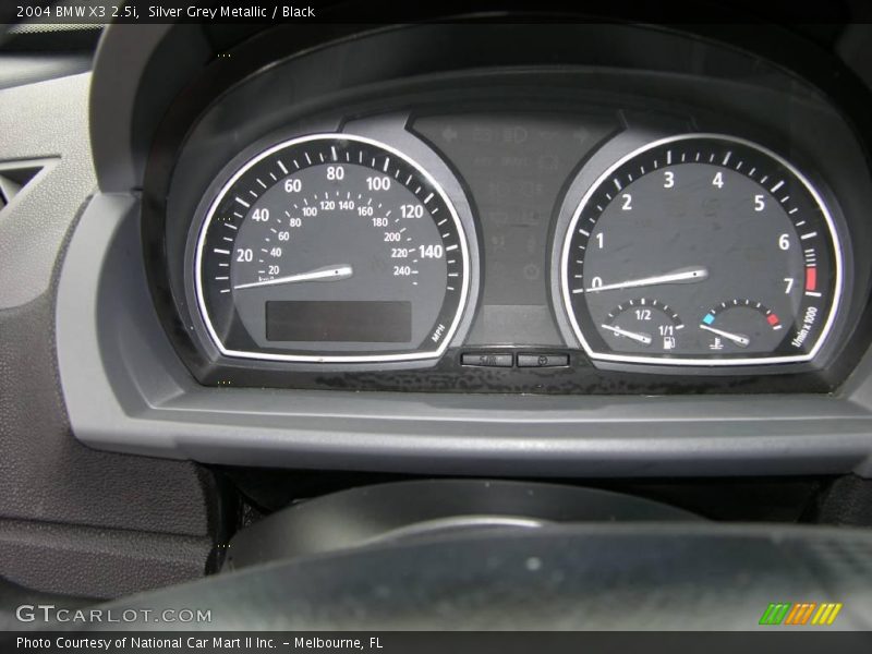Silver Grey Metallic / Black 2004 BMW X3 2.5i