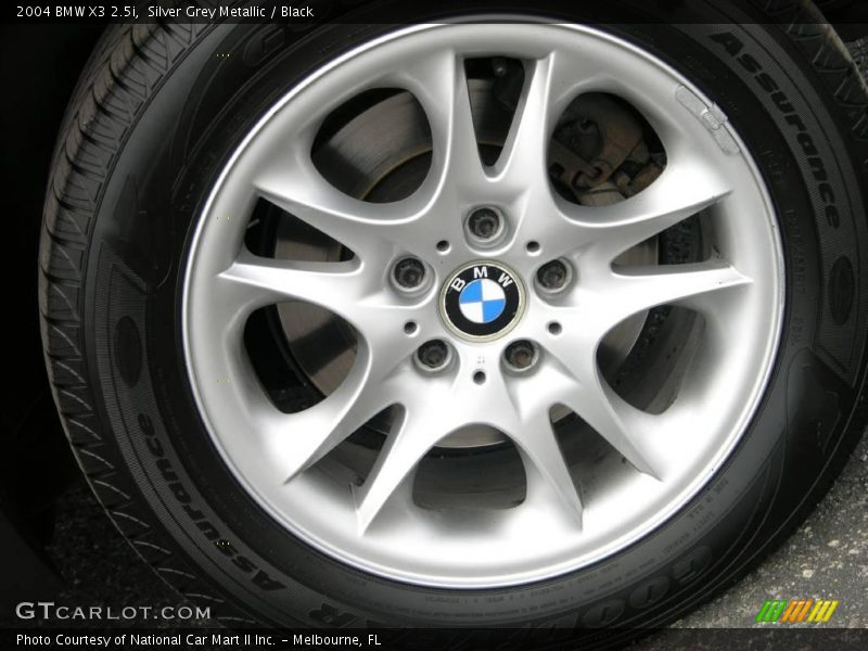 Silver Grey Metallic / Black 2004 BMW X3 2.5i