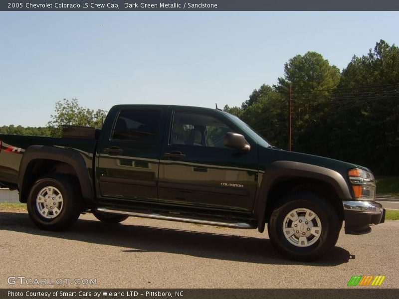 Dark Green Metallic / Sandstone 2005 Chevrolet Colorado LS Crew Cab