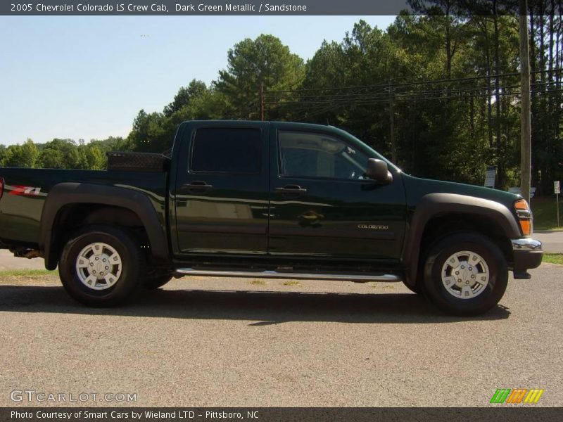 Dark Green Metallic / Sandstone 2005 Chevrolet Colorado LS Crew Cab