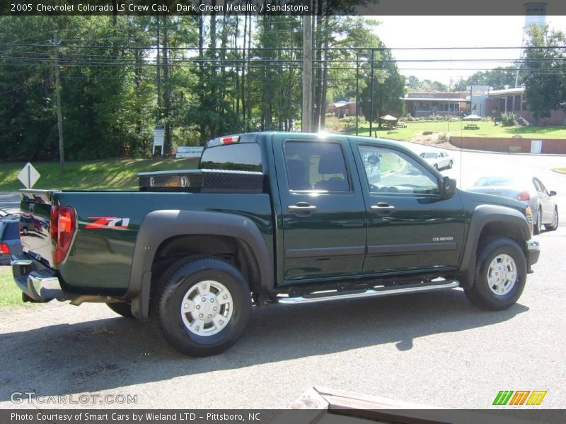 Dark Green Metallic / Sandstone 2005 Chevrolet Colorado LS Crew Cab
