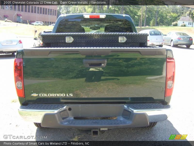 Dark Green Metallic / Sandstone 2005 Chevrolet Colorado LS Crew Cab