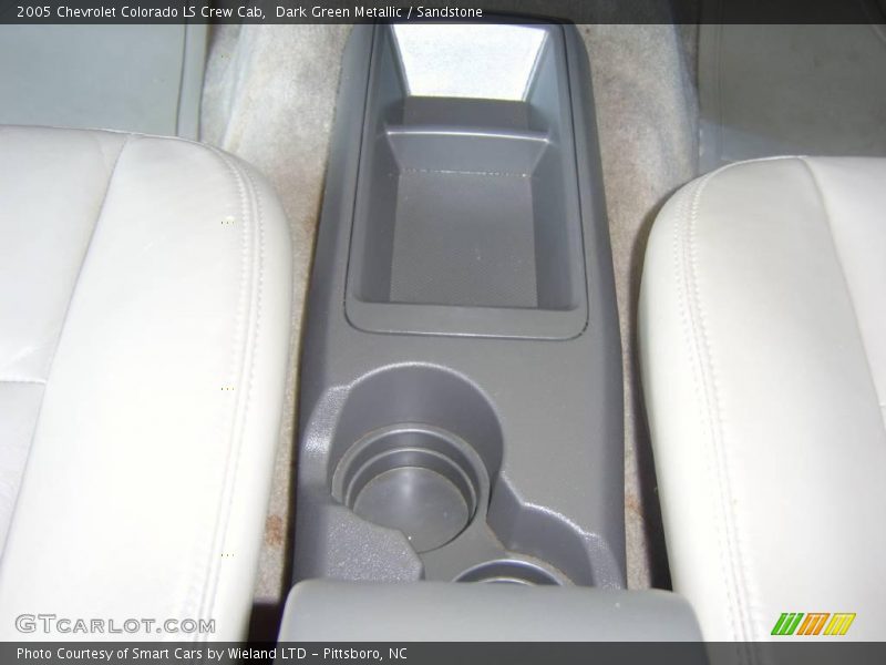Dark Green Metallic / Sandstone 2005 Chevrolet Colorado LS Crew Cab