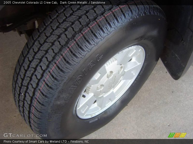 Dark Green Metallic / Sandstone 2005 Chevrolet Colorado LS Crew Cab