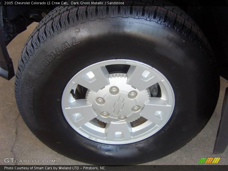Dark Green Metallic / Sandstone 2005 Chevrolet Colorado LS Crew Cab