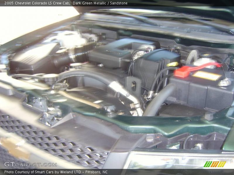 Dark Green Metallic / Sandstone 2005 Chevrolet Colorado LS Crew Cab