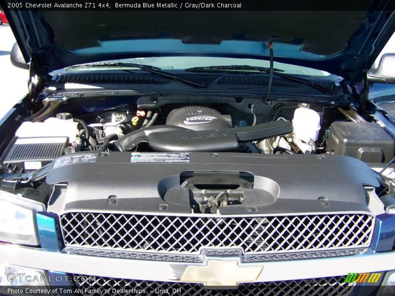 Bermuda Blue Metallic / Gray/Dark Charcoal 2005 Chevrolet Avalanche Z71 4x4
