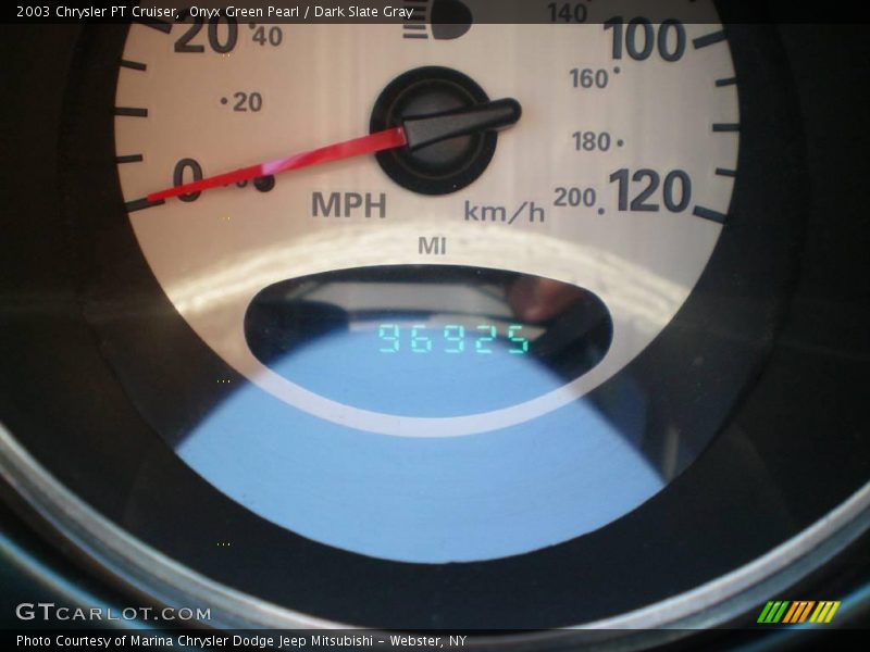 Onyx Green Pearl / Dark Slate Gray 2003 Chrysler PT Cruiser