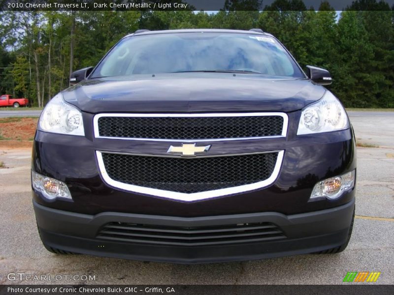 Dark Cherry Metallic / Light Gray 2010 Chevrolet Traverse LT