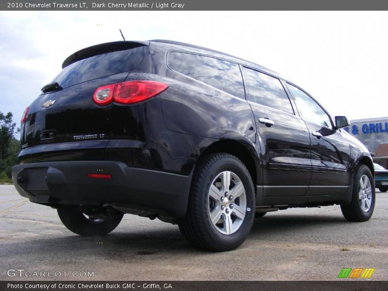 Dark Cherry Metallic / Light Gray 2010 Chevrolet Traverse LT
