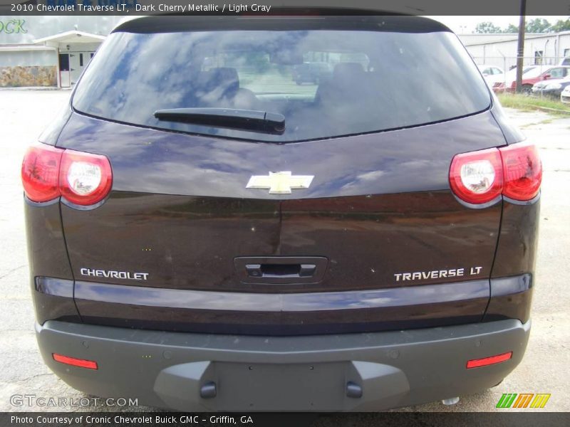 Dark Cherry Metallic / Light Gray 2010 Chevrolet Traverse LT
