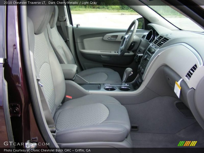 Dark Cherry Metallic / Light Gray 2010 Chevrolet Traverse LT