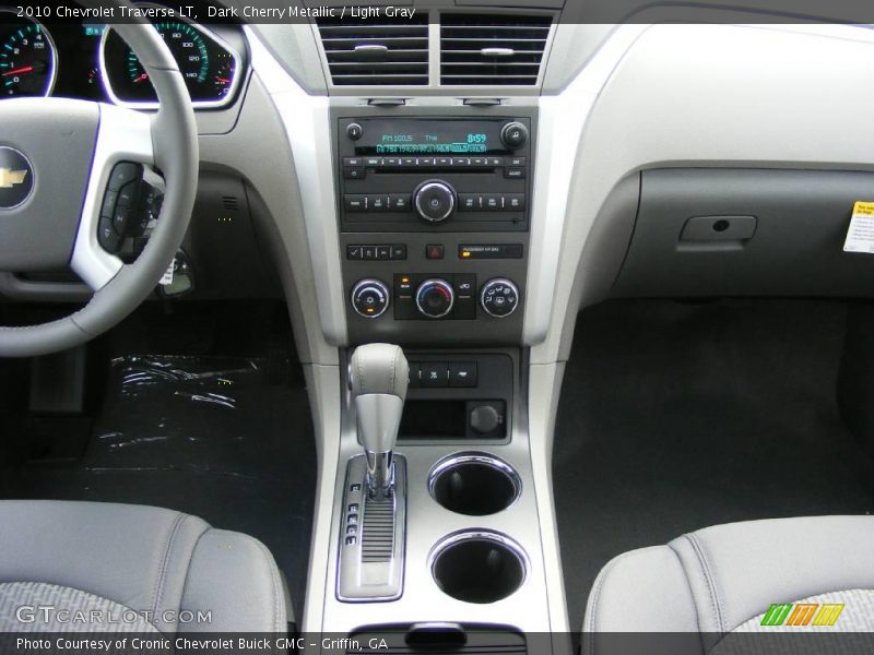 Dark Cherry Metallic / Light Gray 2010 Chevrolet Traverse LT