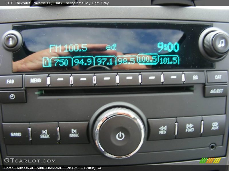 Dark Cherry Metallic / Light Gray 2010 Chevrolet Traverse LT